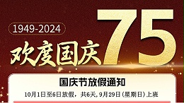 2024凯纳福科技国庆节放假通知